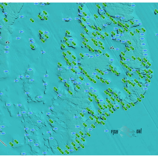 Florida Middle Grounds Fishing Spots - 3600+ GPX Fishing Numbers