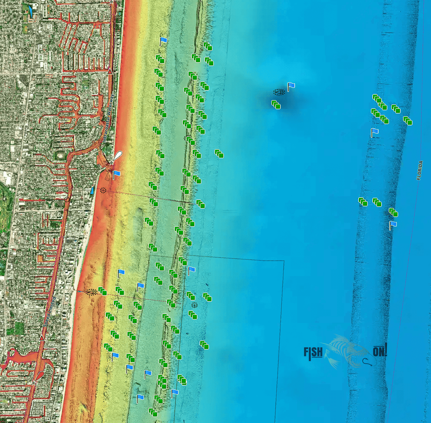 Hillsboro Inlet Fishing Spots - Coastal- GPS Fishing numbers