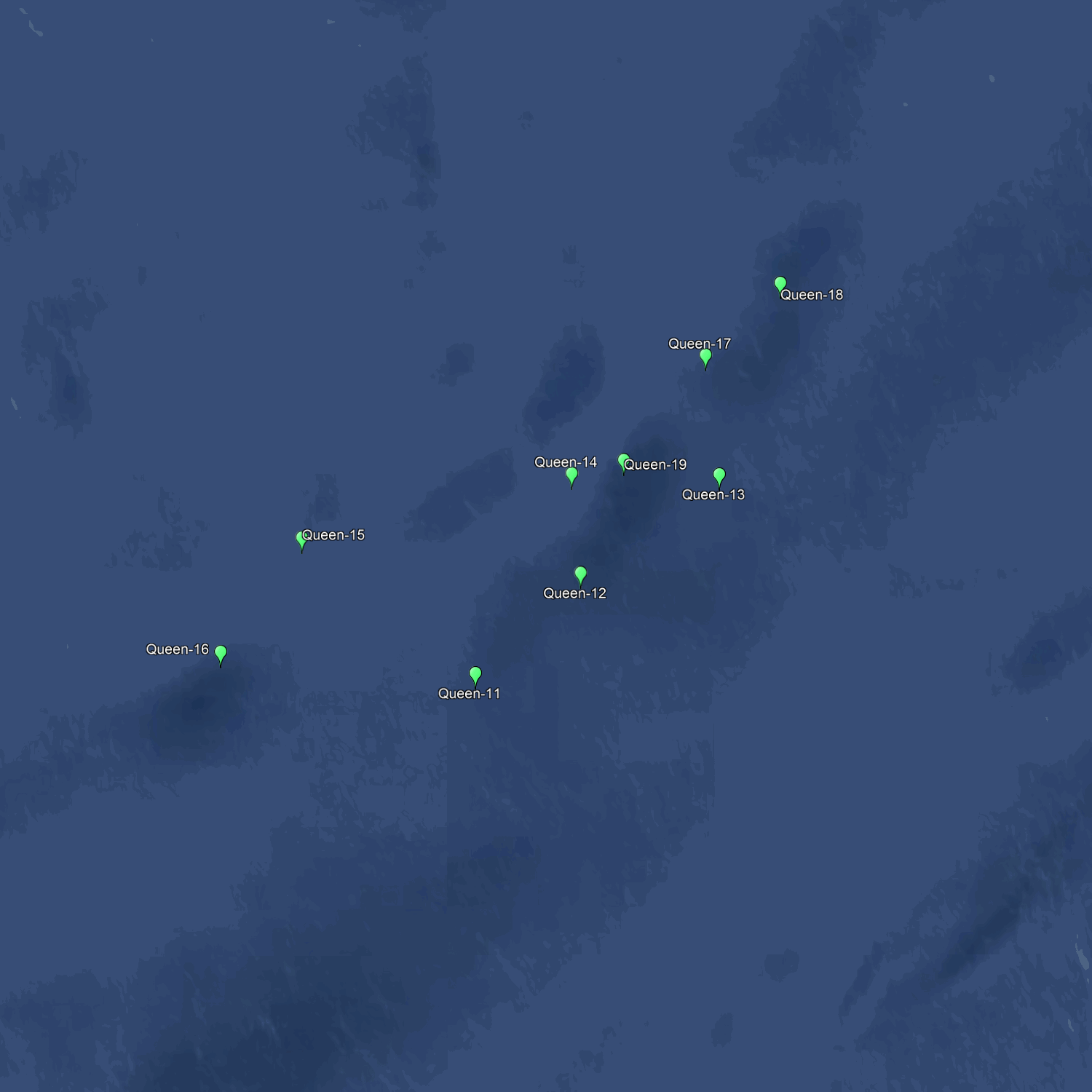 Marathon Fishing Spots - Offshore  Deep Drop Numbers