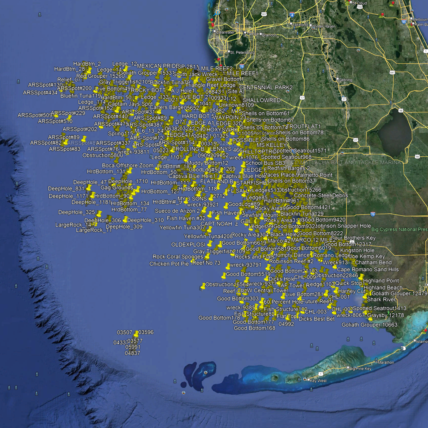 Gulf Of Mexico Fishing spots, Venice, Sarasota, Anna Maria, Bradenton, Cape Coral, Marco Island, Naples