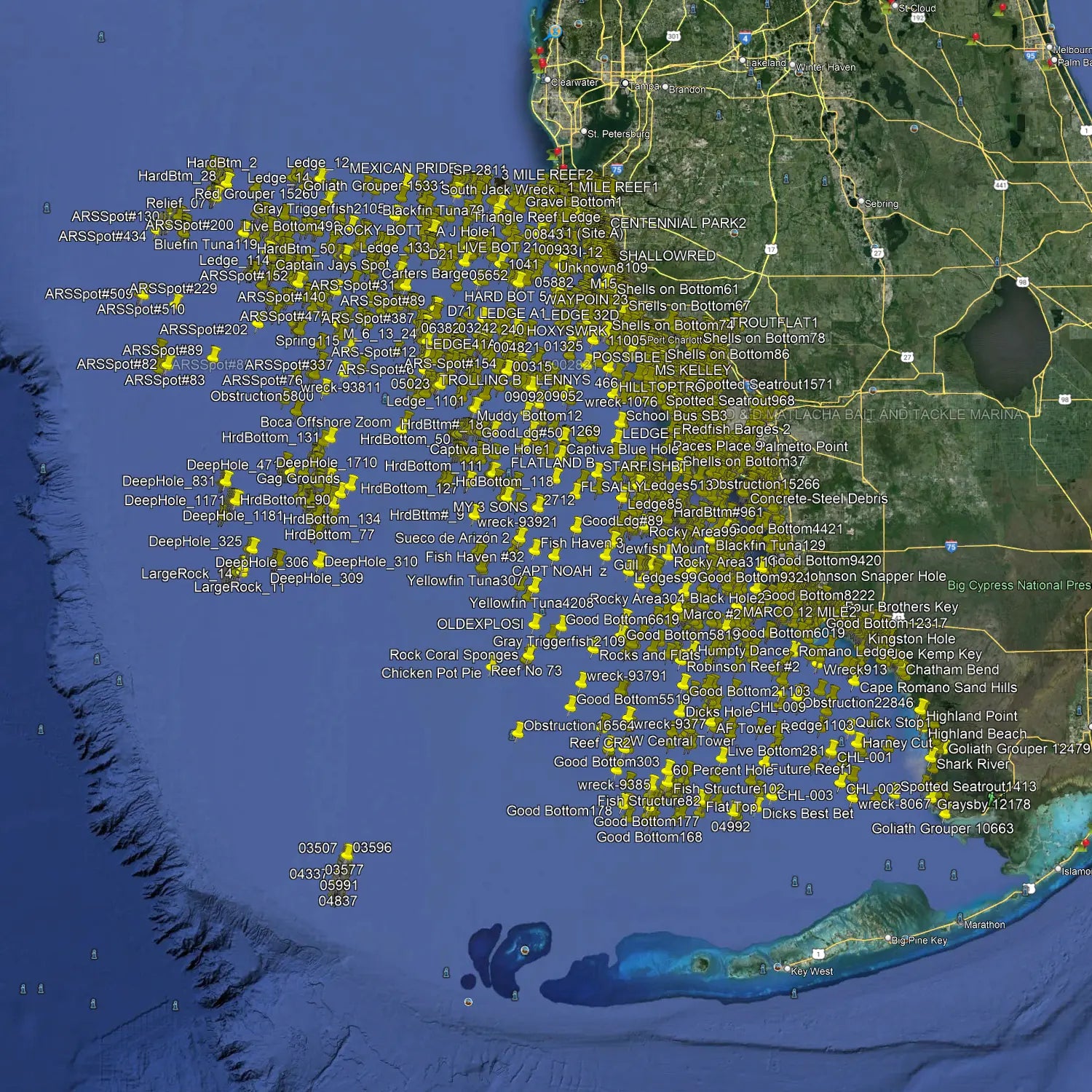 Gulf Of Mexico Fishing spots, Venice, Sarasota, Anna Maria, Bradenton, Cape Coral, Marco Island, Naples