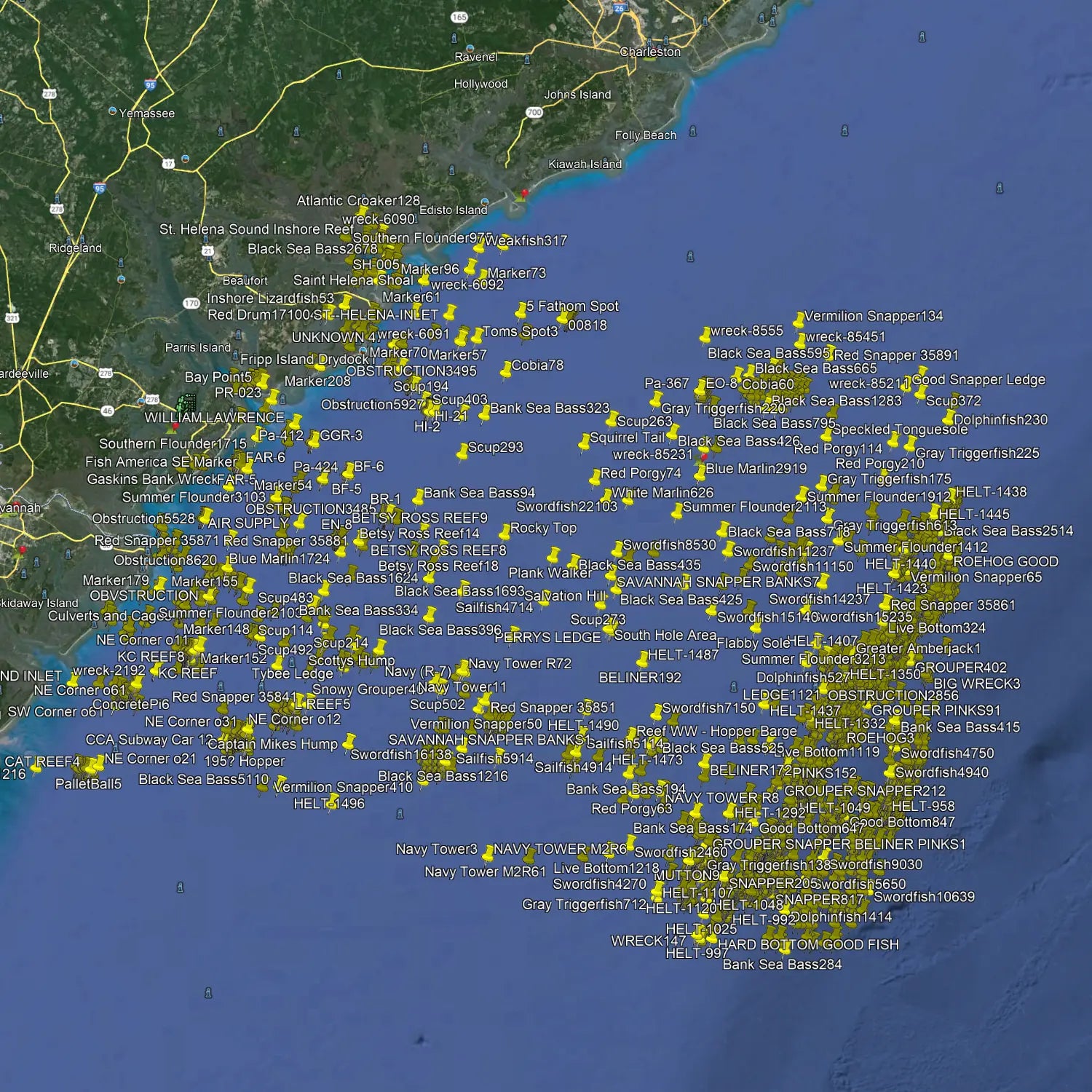 Atlantic Ocean Fishing Spots Savannah