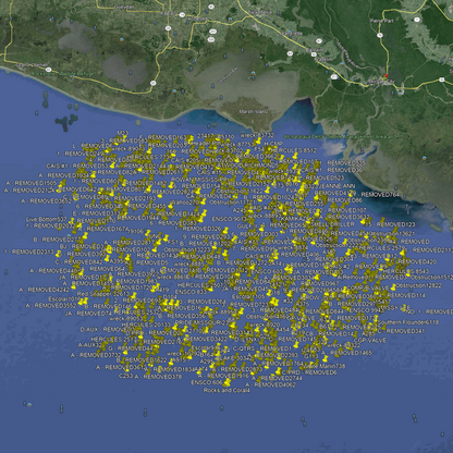 Atchafalaya Offshore Fishing Spots - GPS Fishing Numbers