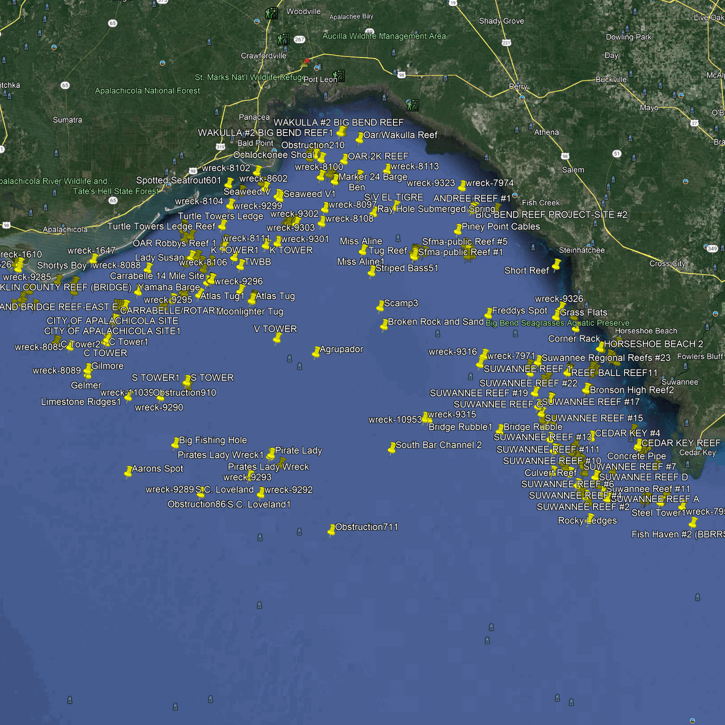 Steinhatchee & Appalachicola Fishing Spots - Big Bend FL