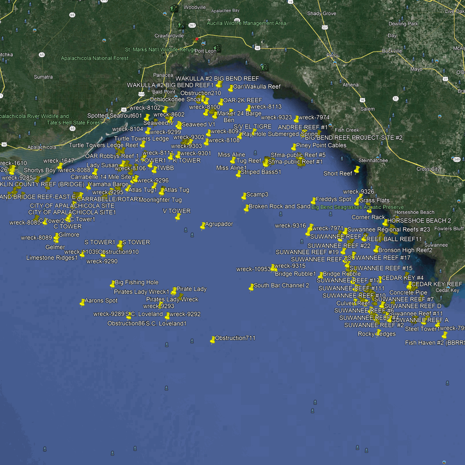 Steinhatchee & Appalachicola Fishing Spots - Big Bend FL