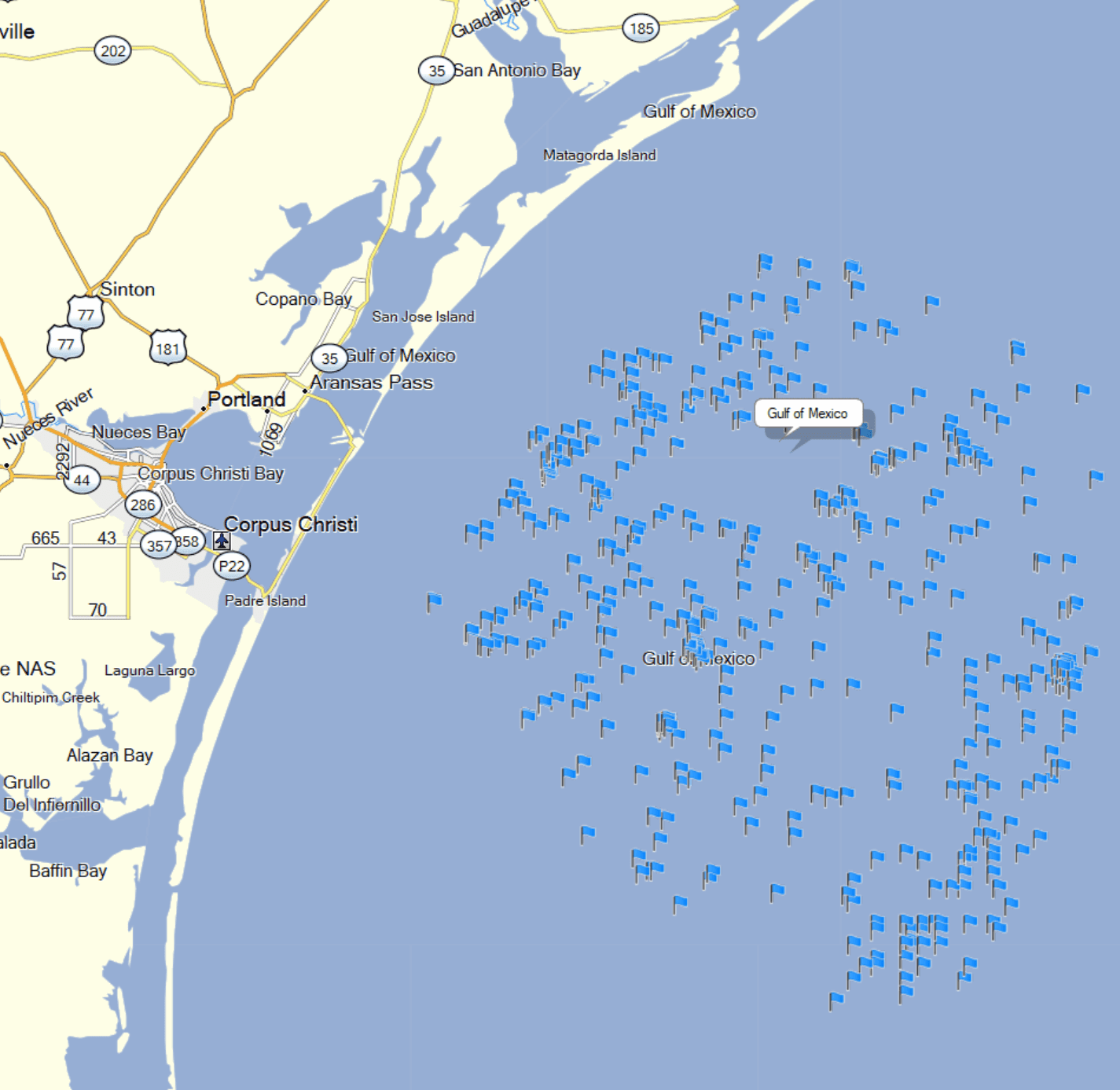 Corpus Christi Fishing Spots - Offshore - GPS Fishing Numbers