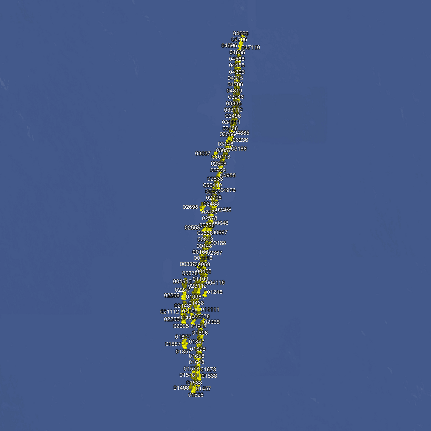 The Elbow Fishing Spots - Deep Offshore Numbers