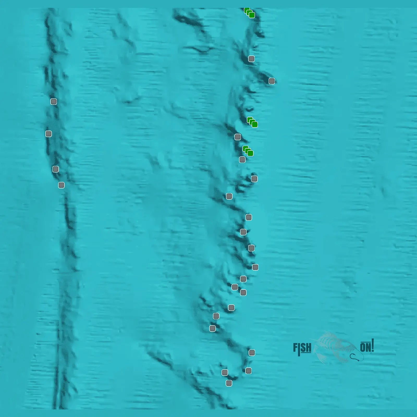 The Elbow Fishing Spots - Deep offshore - GPX fishing numbers – Fish On