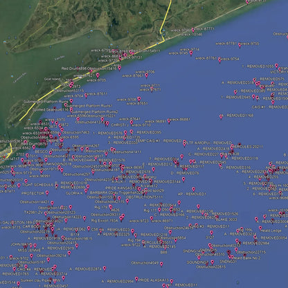 Galveston Fishing Spots - Nearshore Numbers