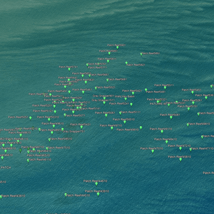 Key West & Big Pine - Coastal & Nearshore  - GPS Fishing Numbers