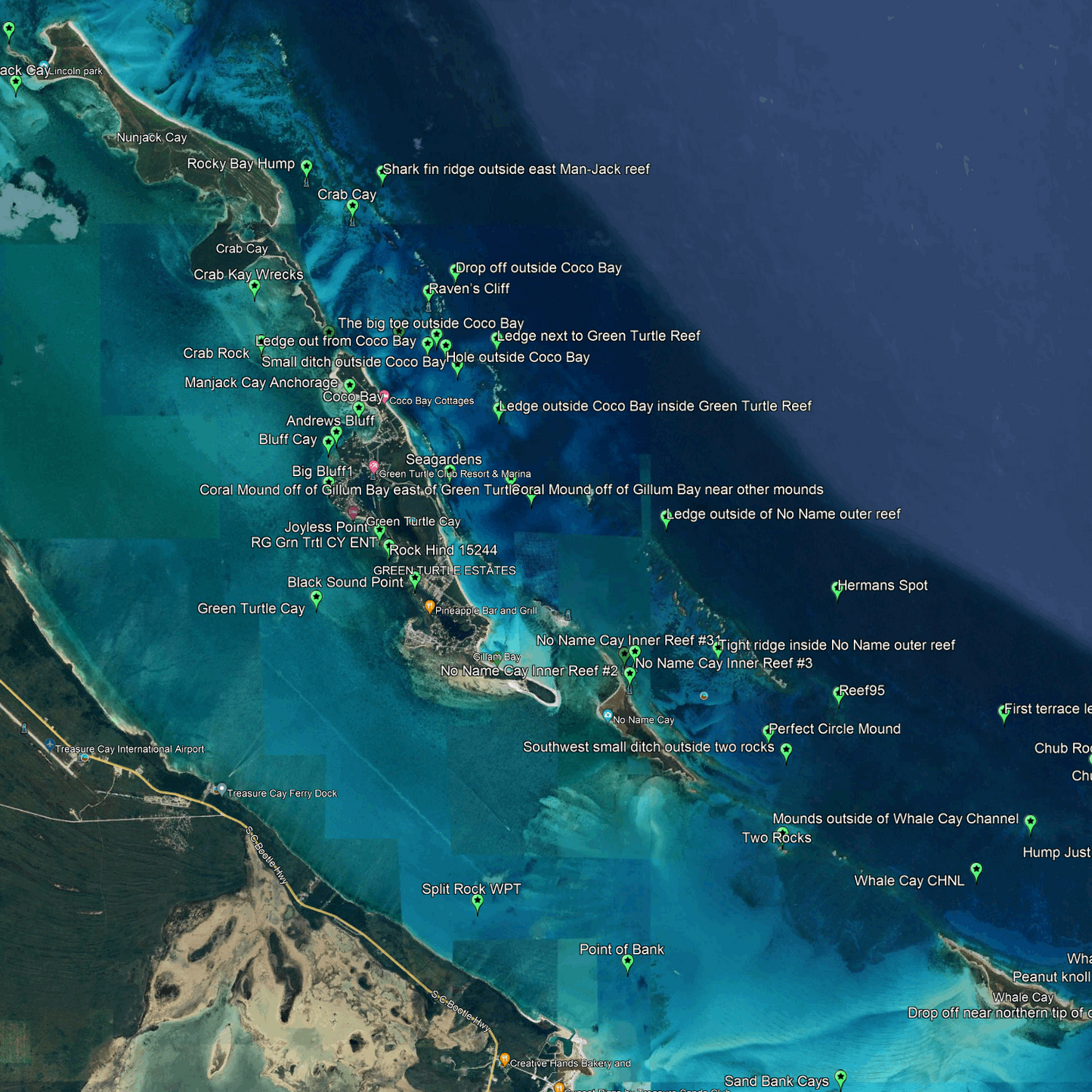 Abaco - Marsh Harbor Fishing Spots