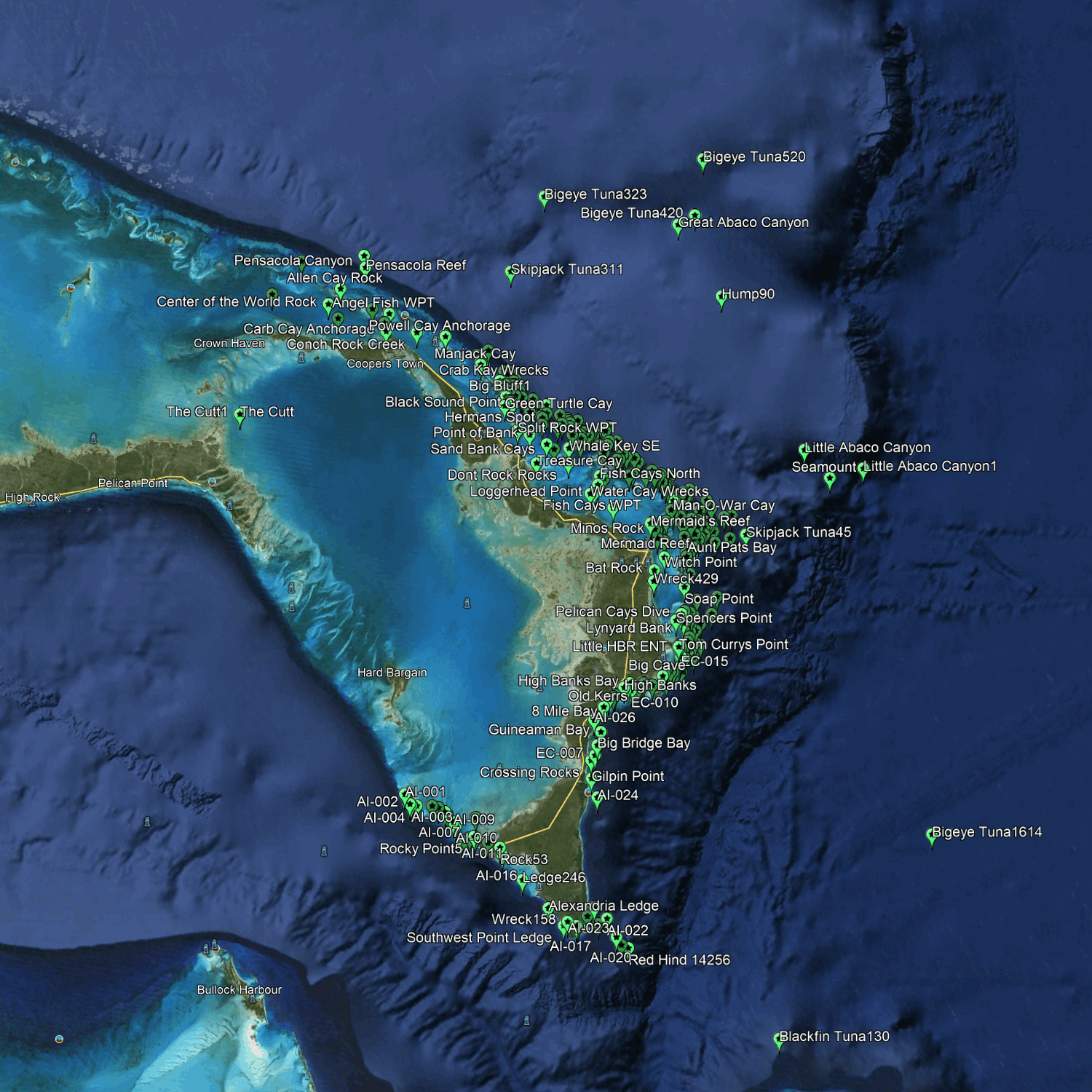 Abaco - Marsh Harbor Fishing Spots