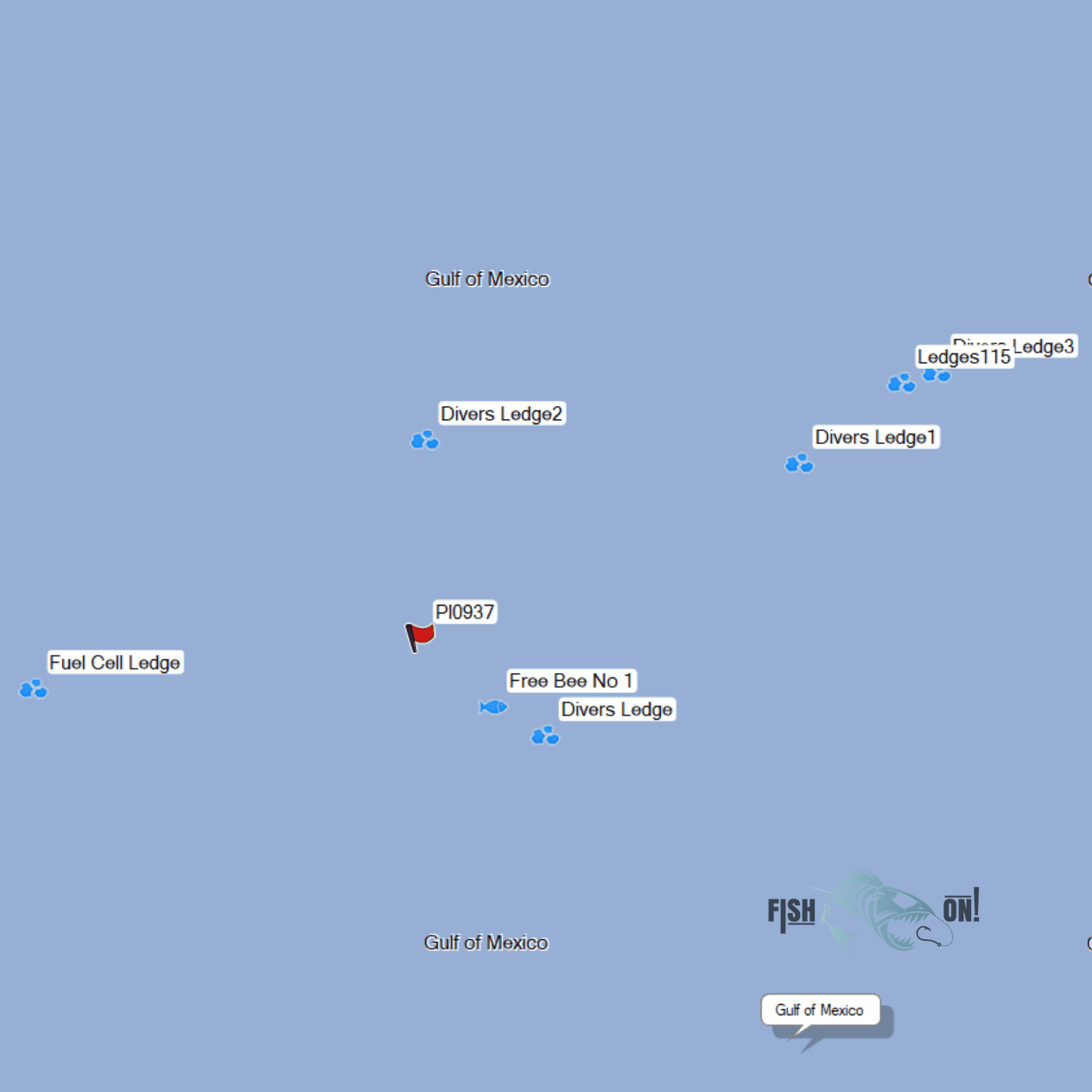 North Pinellas, Pasco, Hernando Offshore Fishing Spots GPX Fishing N