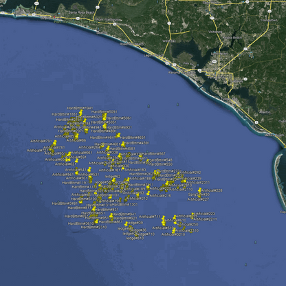 Panama City Beach Offshore Fishing Spots - GPS Fishing Numbers