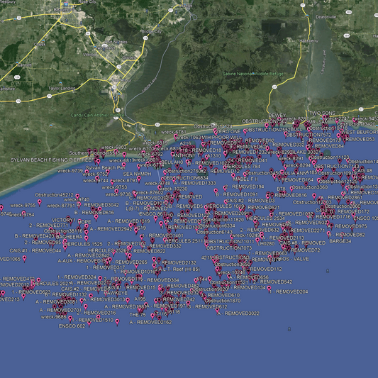 Port Arthur Fishing Spots - Coastal & Near Shore - GPS Fishing Numbers