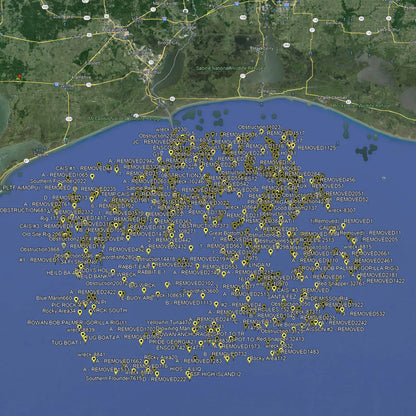 Port Arthur Fishing Spots - Offshore - GPS Fishing Numbers