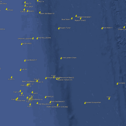 St. Augustine Fishing Spots - Offshore Numbers